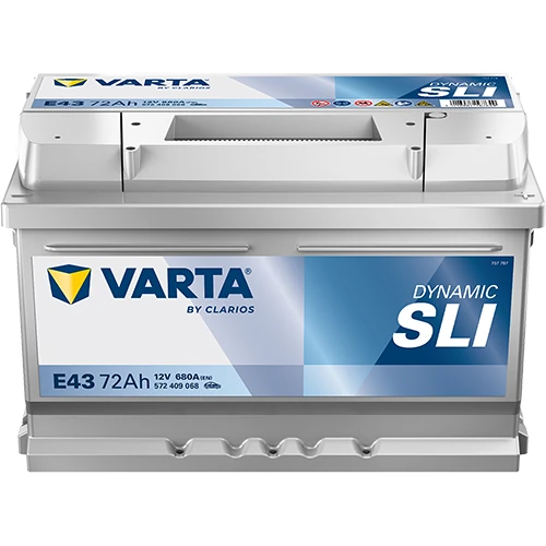 Akumulator VARTA Blue Dynamic E43 72Ah 680A EN Akumulator VARTA Blue Dynamic E43 72Ah 680A EN