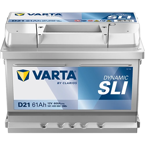 Akumulator VARTA Silver Dynamic D21 61Ah 600A EN Akumulator VARTA Silver Dynamic D21 61Ah 600A EN