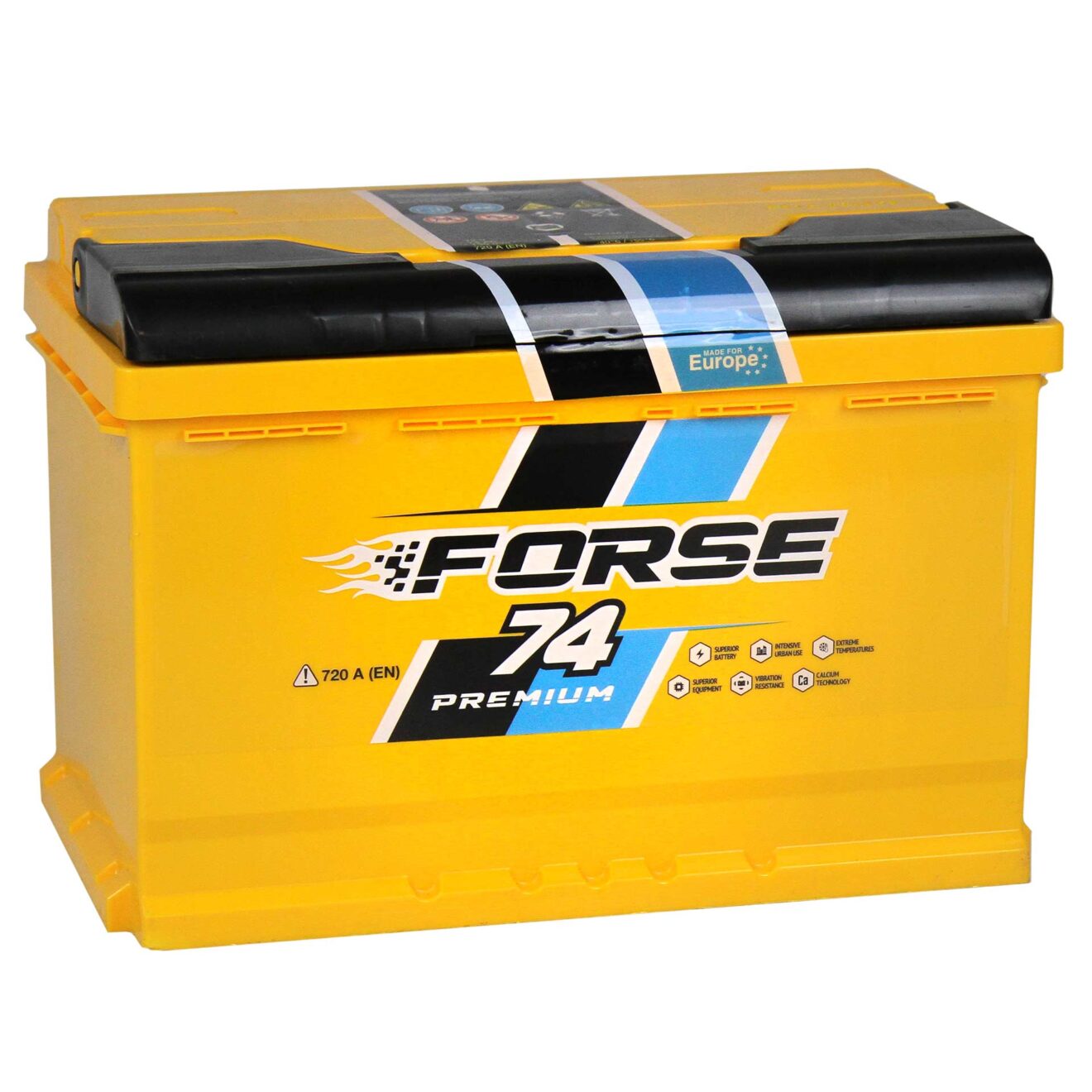 Akumulator FORSE 74Ah 720A EN PRAWY PLUS
