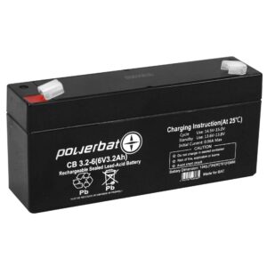 Akumulator żelowy POWERBAT CB 3.2-6 6V 3.2Ah