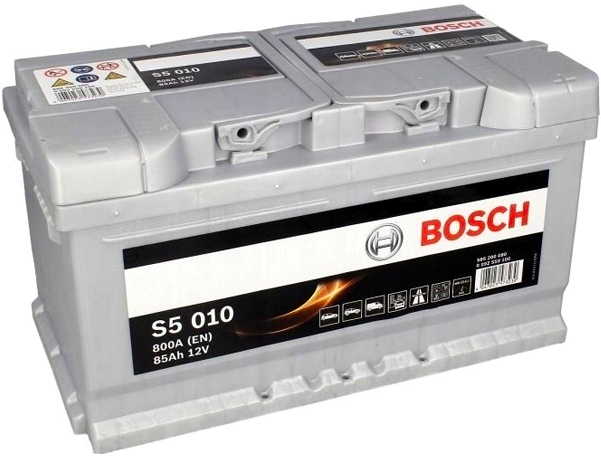 Akumulator Bosch 85Ah 800A EN S5010 PRAWY PLUS