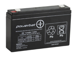Akumulator żelowy POWERBAT CB 7.2-6 6V 7.2Ah