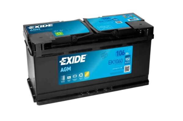 Akumulator EXIDE AGM START&STOP EK1060 105Ah 950A