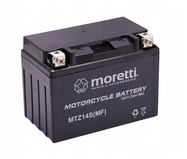 Akumulator motocyklowy Moretti MTZ14S 12V 11,2Ah 230A EN L+