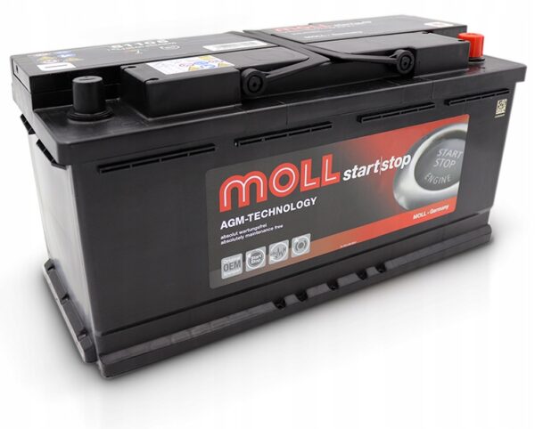 Akumulator Moll Start&Stop AGM 105Ah 950A