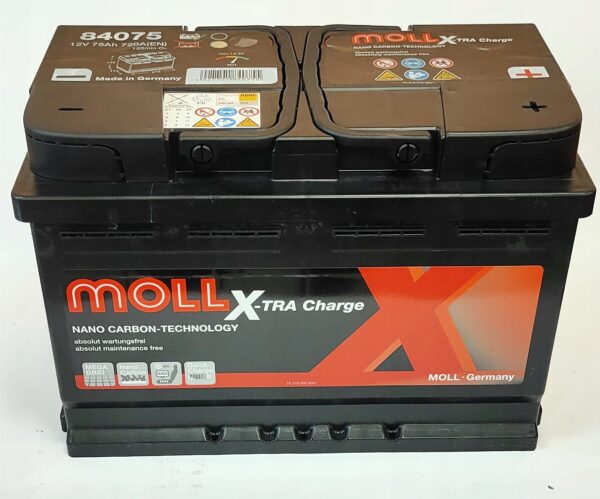 Akumulator Moll X-tra Charge 75Ah 720A