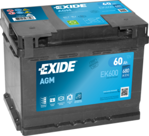 Akumulator EXIDE AGM START&STOP EK600 60Ah 680A