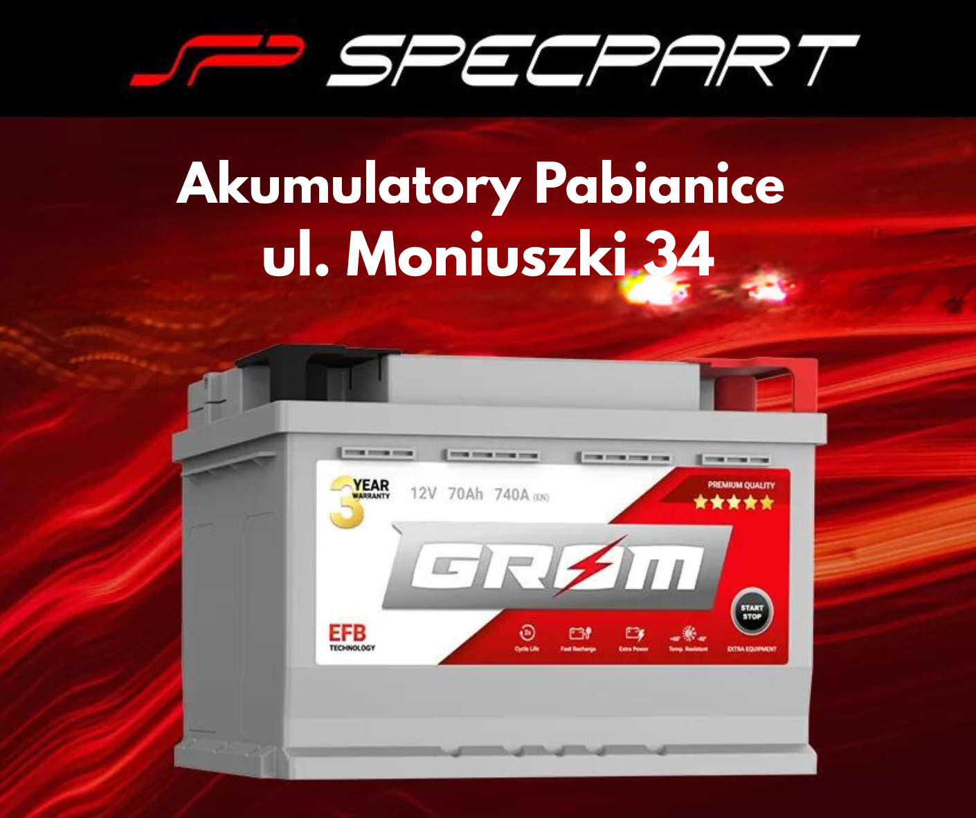 Akumulatory Pabianice ul. Moniuszki 34