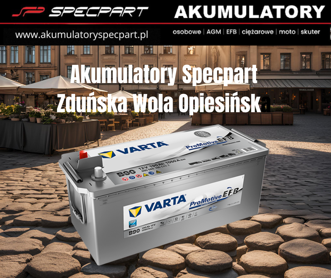 Sklep z akumulatorami Zduńska Wola Opiesińska