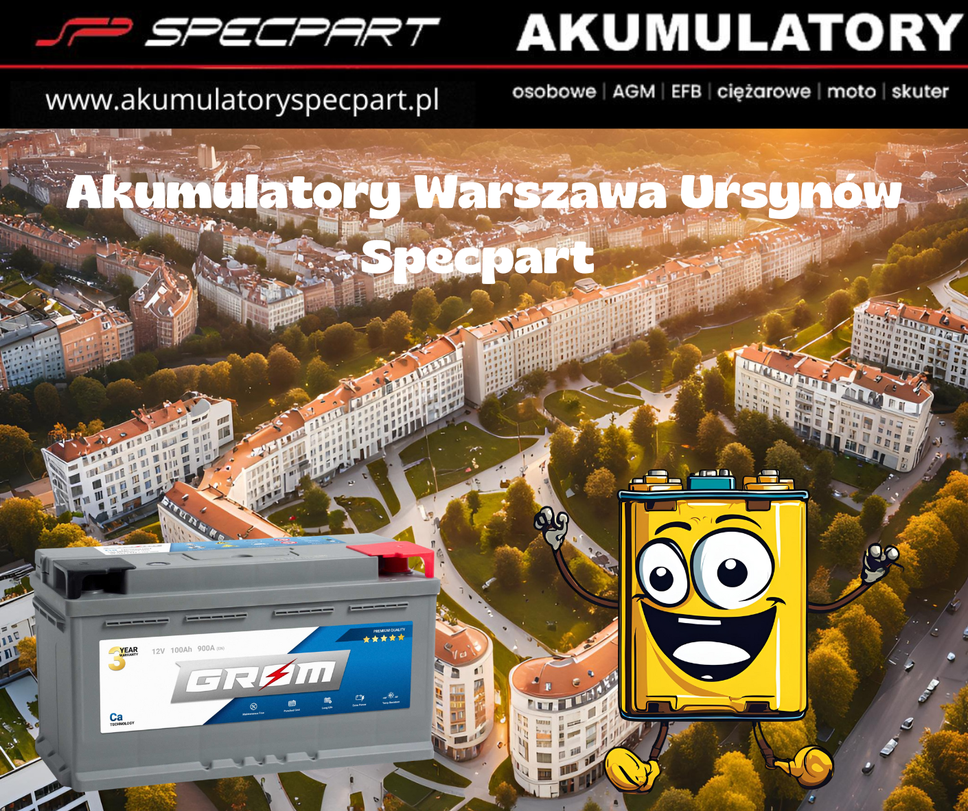 Akumulatory Warszawa Ursynów Specpart