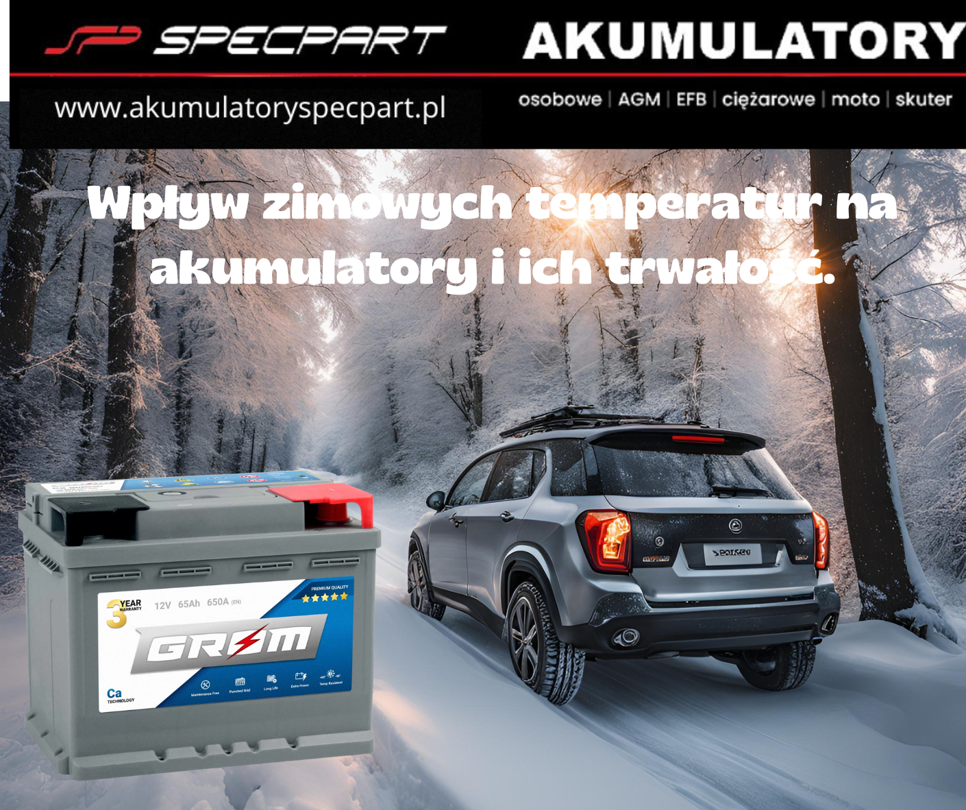 Wpływ zimowych temperatur na akumulatory i ich trwałość.