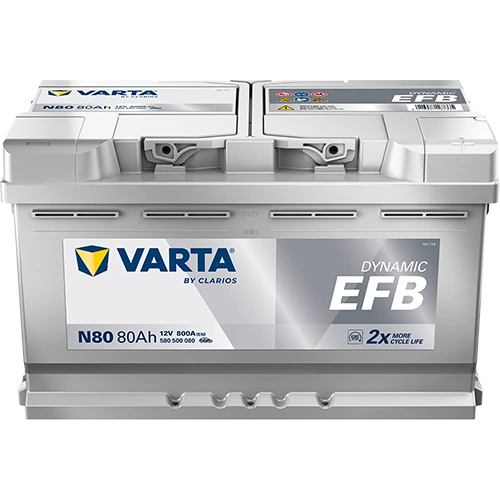 Akumulator VARTA N80 Blue Dynamic 80Ah 800A EFB Akumulator VARTA N80 Blue Dynamic 80Ah 800A EFB