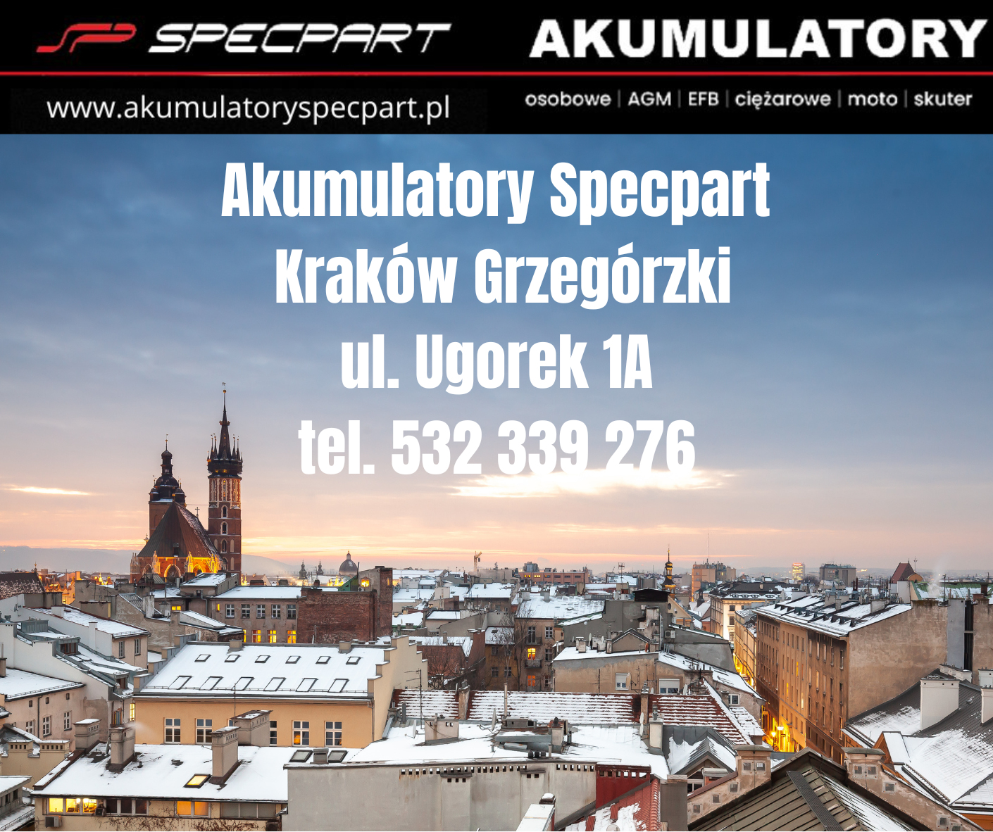 Akumulatory Specpart Kraków Grzegórzki