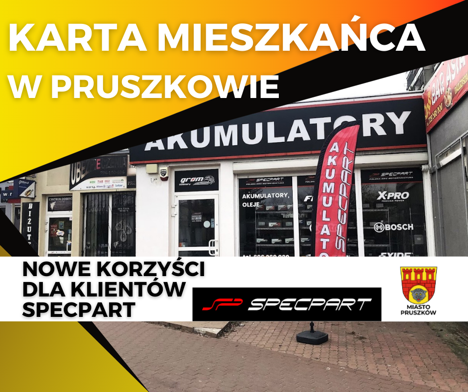 Akumulatory Specpart dołączyły do Karty Mieszkańca Pruszkowa!