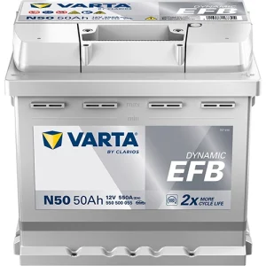 Akumulator VARTA Blue Dynamic EFB N50 50Ah 550A P+